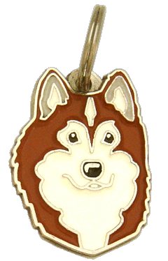 MALAMUTE DE ALASKA MARRÓN - Placa grabada, placas identificativas para perros grabadas MjavHov.